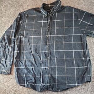 Consensus Sportswear Mens 90's Flannel‎ Button Down Long Sleeve Shirt Size 2XL